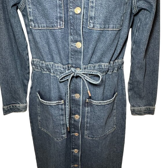 Rails Elysian Long Sleeve Denim Midi Shirtdress Size M Like New - Picture 6 of 13